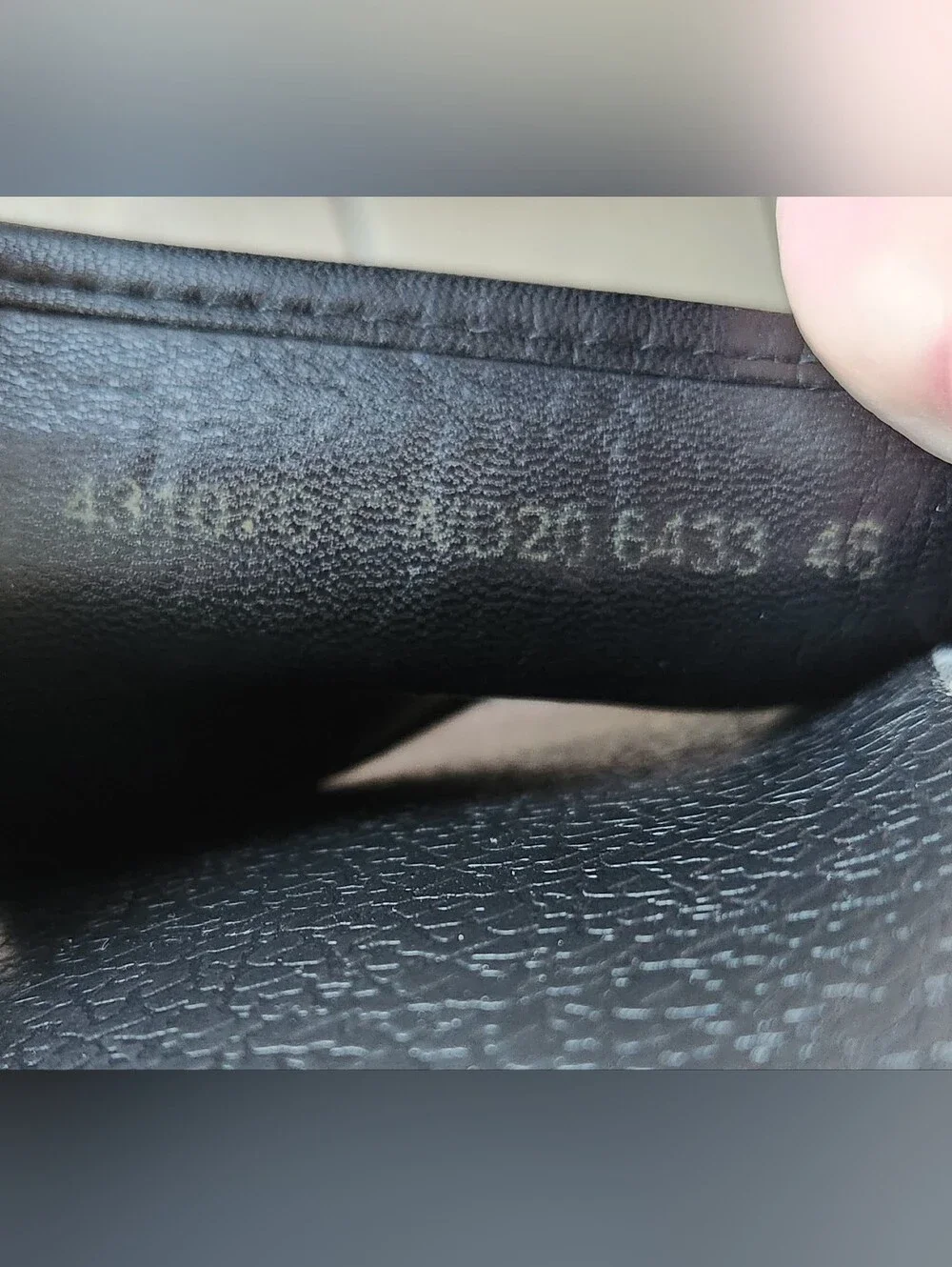 Gucci Men's Size 46 Size 12 Black Embossed GG Leather Slide Sandal Italy Luxury